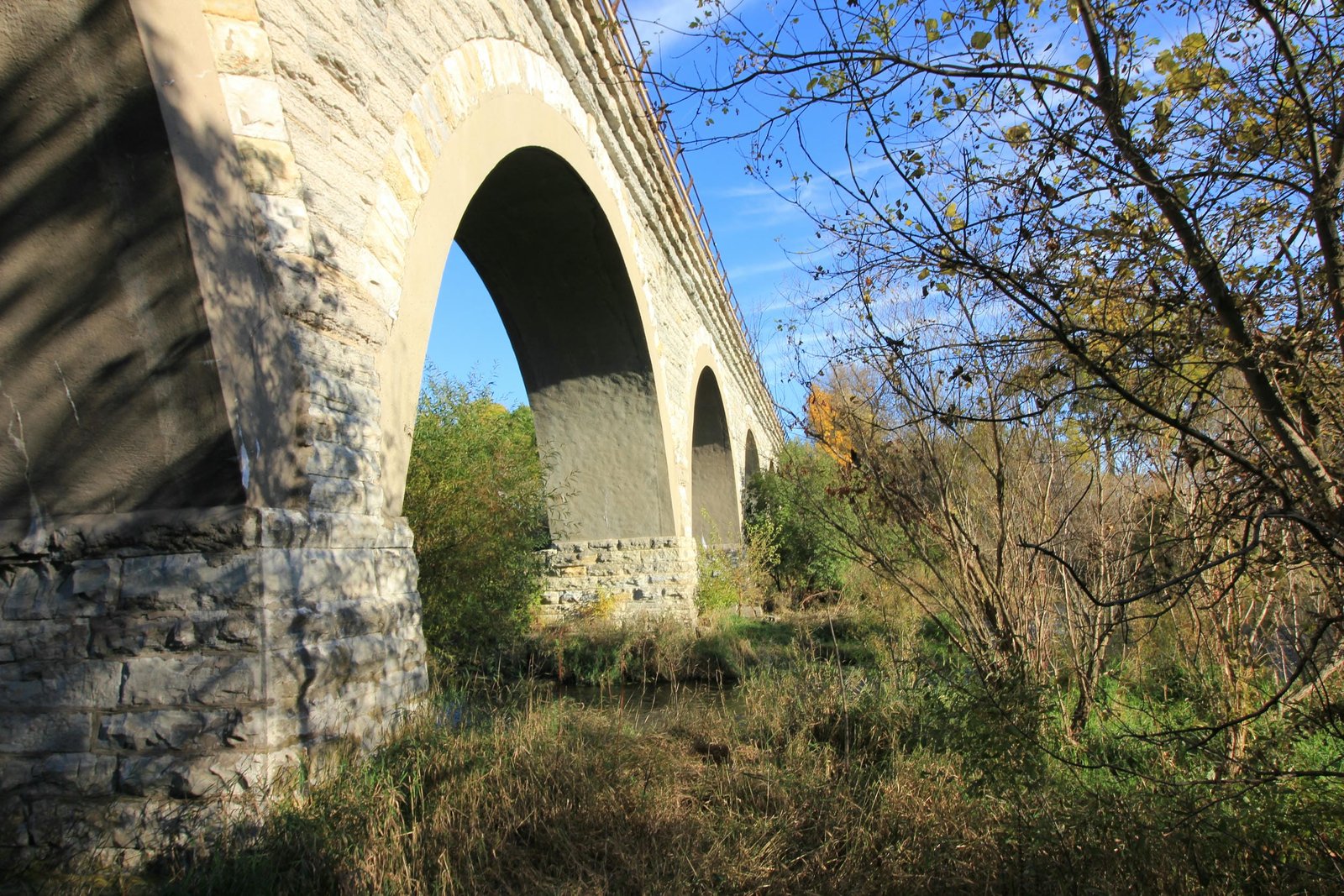Looking east along south face